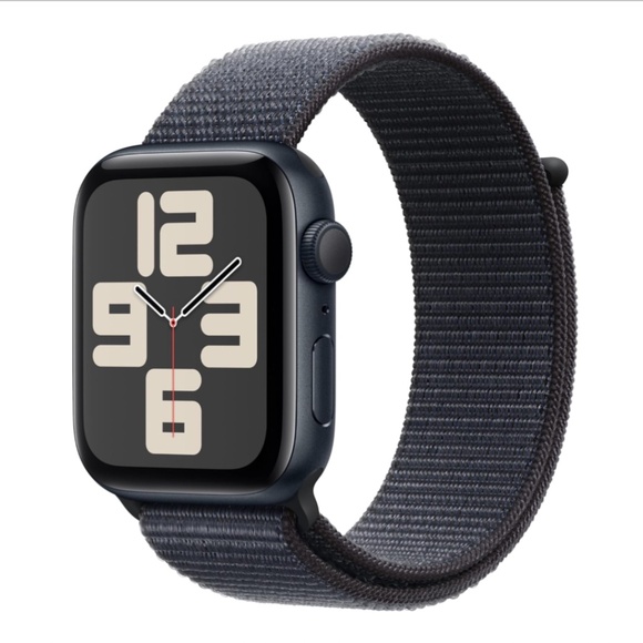 Apple Watch SE GPS + Cellular 44mm Midnight Aluminum Case & Sports Loop - Picture 1 of 12